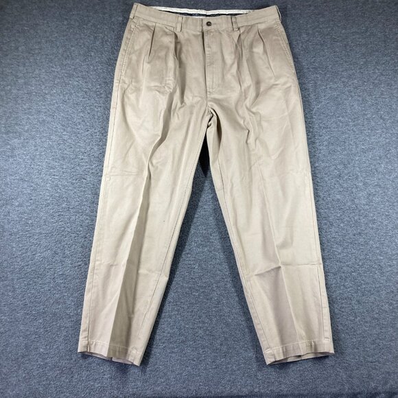 Vintage Polo Ralph Lauren Pleated Chino Pants Mens Size 38X30 Beige Khaki - Picture 1 of 12